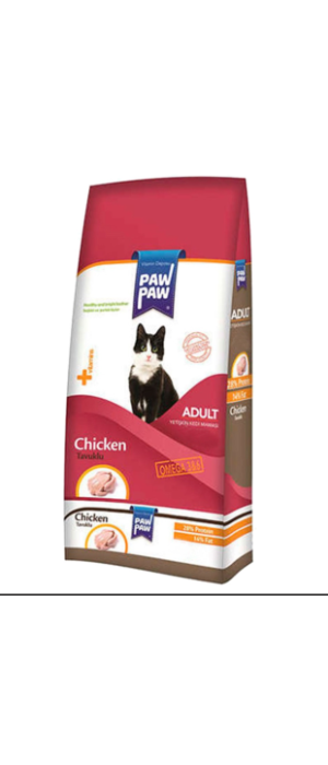 PAW PAW YETİŞKİN KEDİ MAMASI TAVUKLU 500 GR